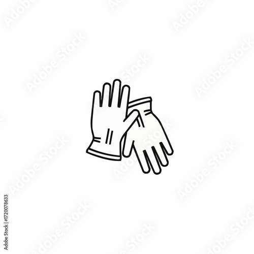 Protective work gloves displayed on a white background  