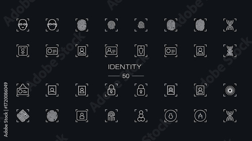 Modern bold line art icon bundle set for diverse digital applications