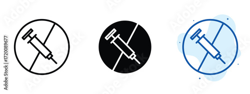 Set of pixel perfect colored Antibiotics free icon.eps , 1 Silhouette, 1 Unexpanded, Antibiotics-free icon used on food labels to show no antibiotics.