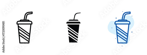 Set of pixel perfect colored Juice icon.eps , 1 Silhouette, 1 Unexpanded, Juice icon representing a glass of refreshing drink.