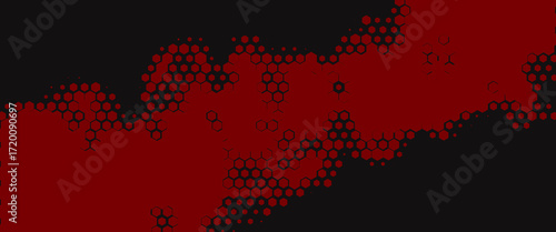 Grunge texture effect background. Distressed rough dark abstract textured. Black isolated on red. Graphic design element vintage style decoration concept for banners, flyer, card, or brochure cover