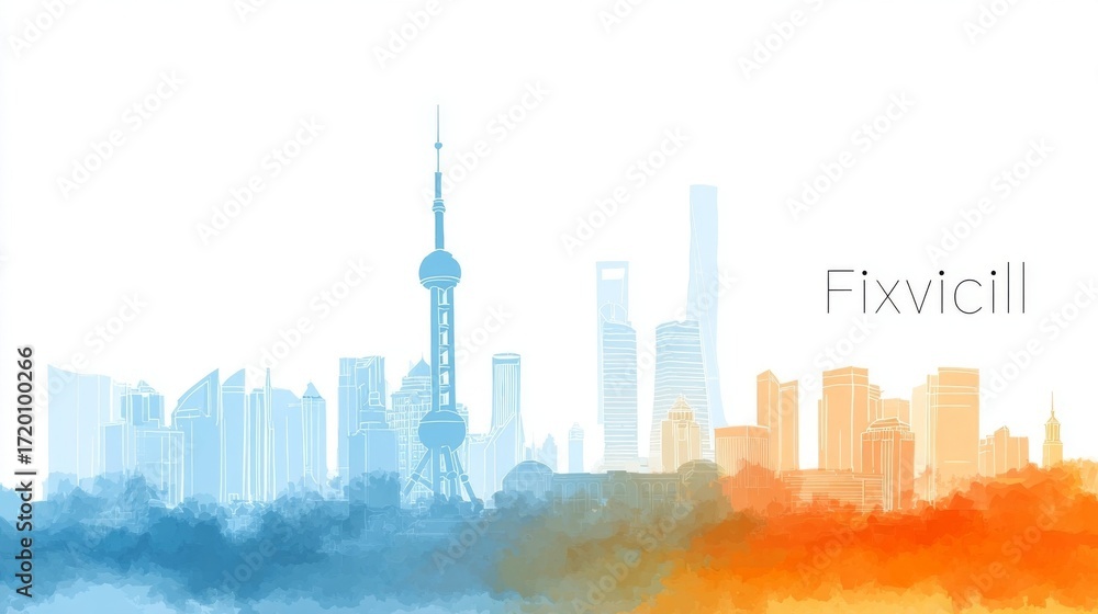 Obraz premium new york city skyline