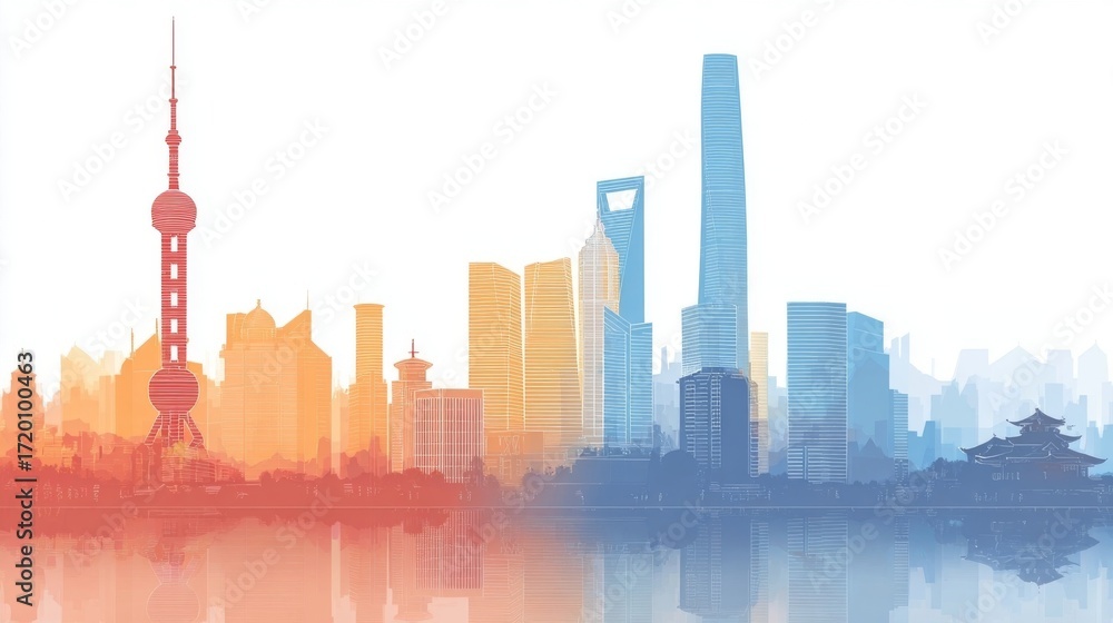 Obraz premium new york city skyline