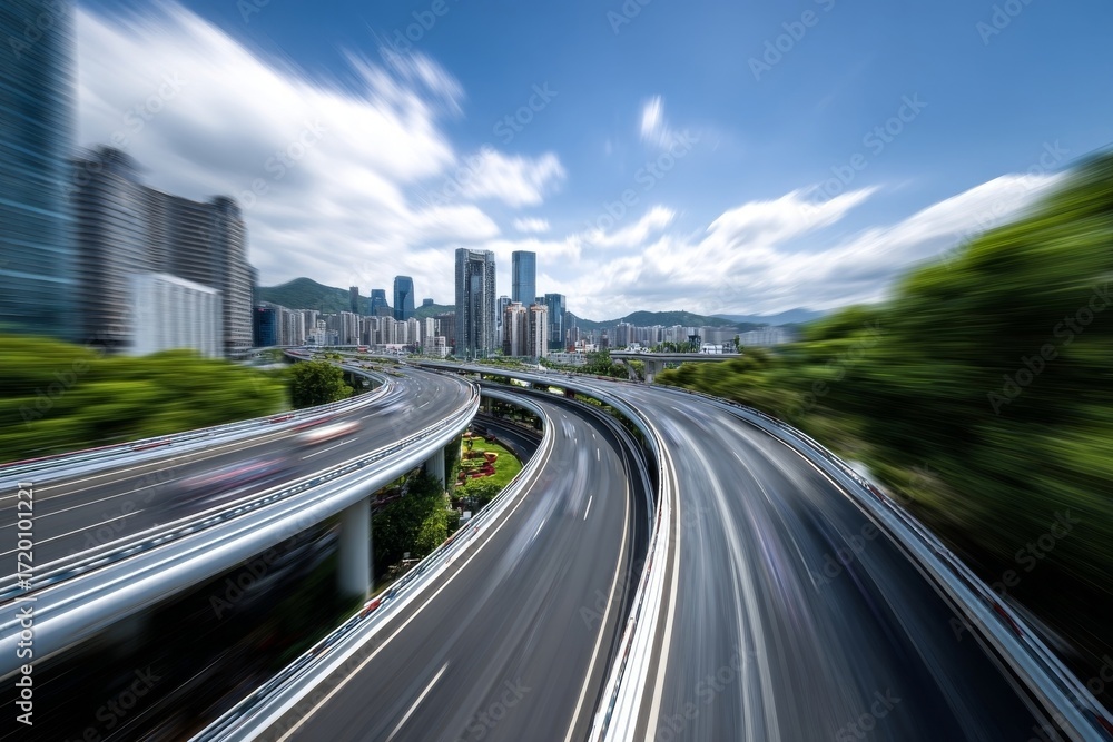 Fototapeta premium traffic in hong kong