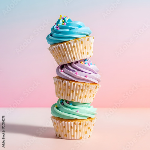 cupcake with pink frosting