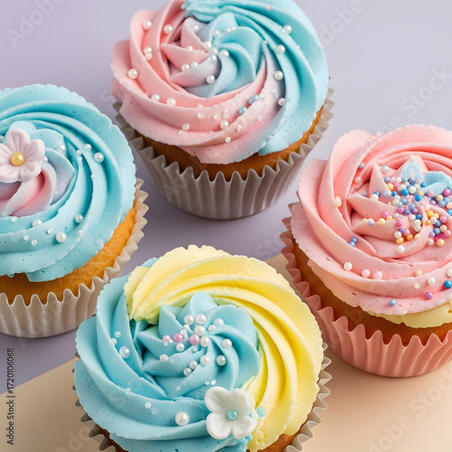 cupcake with pink icing