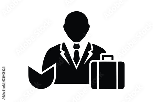 portfolio diversification vector icon silhouette
