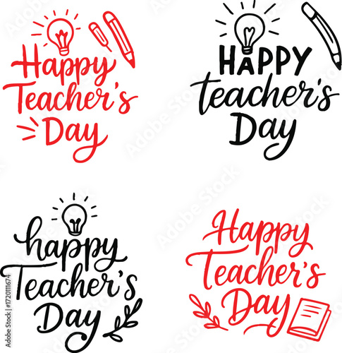 Happy Teacher's Day: Free Vector Illustrations & Images