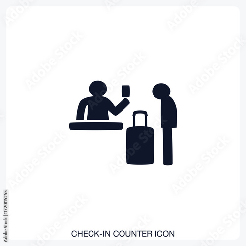 Check-In Counter Icon