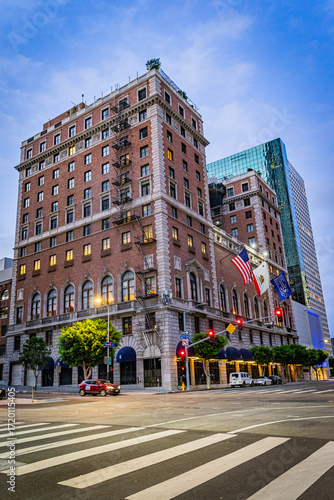 USA, California, Los Angeles, Downtown LA - Sunset in Downtown LA