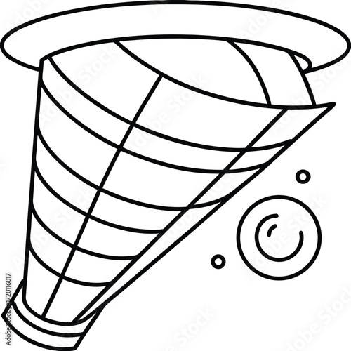 An isolated vector illustration of an explosive military weapon, a hand grenade, with a paint brush and roller barrel, illustration art, paint roller, concept, creative