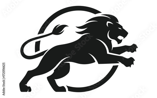 Vectorized lion animal for print, sketch, Decoration