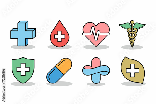 Collection of Medical and Healthcare Icons.