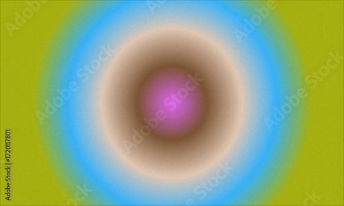 Concentric Rings of Color Form a Vibrant Abstract Gradient Background