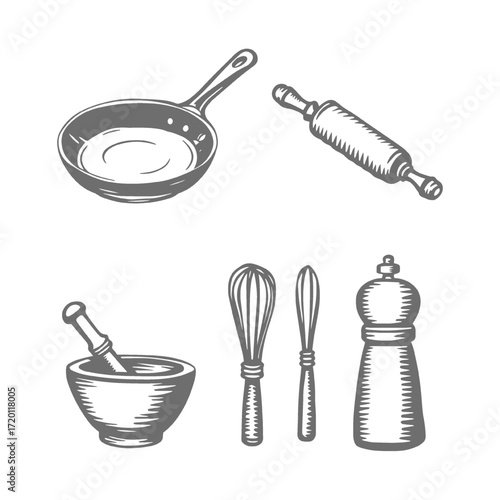 Kitchen Tools Set Illustration