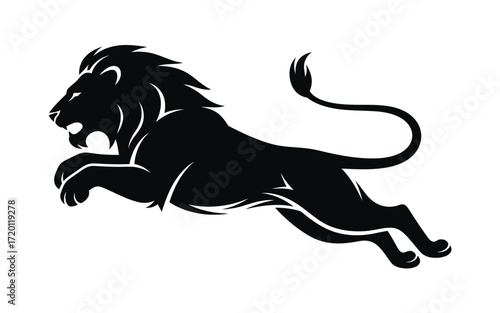 Vectorized lion animal for print, sketch, Decoration