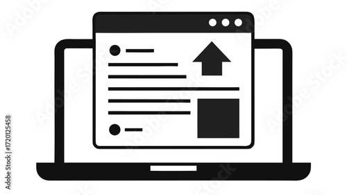 Modern online job application and career portal icon set for recruitment websites