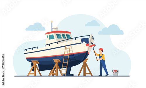 Boat Repair and Maintenance Painting and Restoration Services
