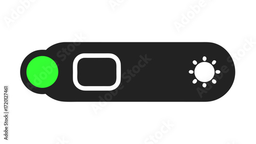 Modern website dark mode toggle switch icon for ui theme switching