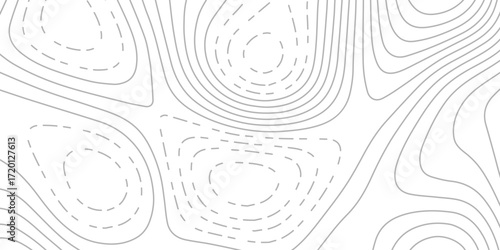 Luxury topography sea map and location discovery vector topo map design White background with topographic world grid wave Topographic map geographic line texture.