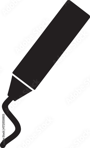 Charcoal silhouette vector, natural fuel and artistic drawing material design for creative artwork.