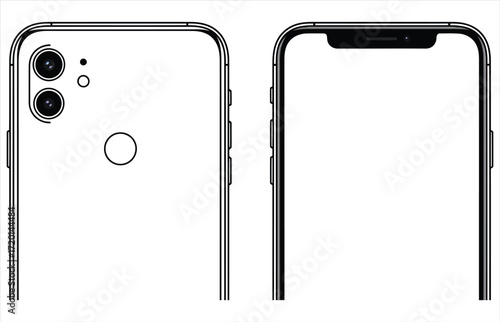 Vector art of smartphone, a modern mobile device it represents communication, connectivity, and the technological advancements that shape our daily lives