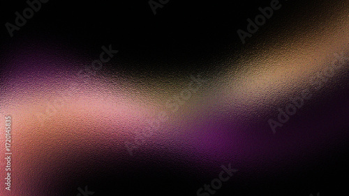 Abstract textured background with glowing purple pink and gold light streaks on black