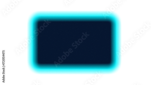 Abstract Teal Neon Frame: Modern, Clean, and Minimalist Digital Design Element for Tech, UI, and Website Backgrounds.