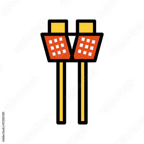 cricket floodlights vector art illustration