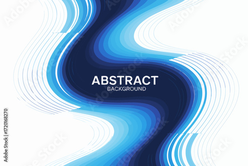 Modern abstract background with dynamic blue waves and smooth curves for graphic design projects and creative presentations
