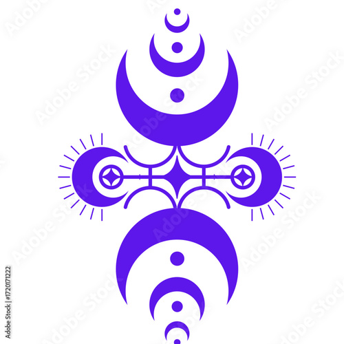 vector illustration of mystical symbol image