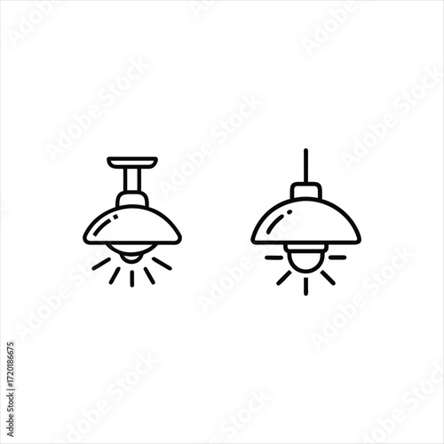 vector illustration of a lamp