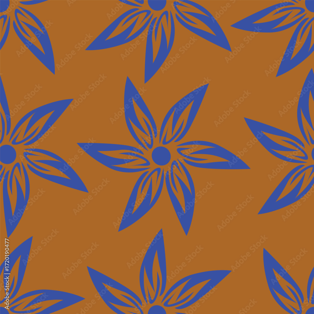 Fototapeta premium cute flower pattern image for fabric textile or wall decoration