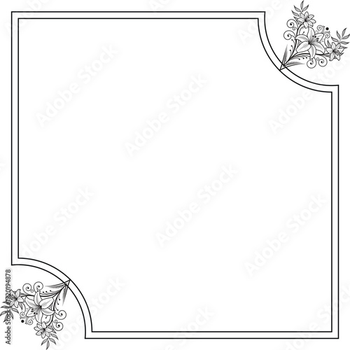 floral frame for your text