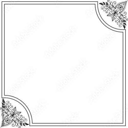 floral frame for your text
