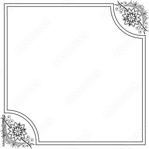 floral frame for your text