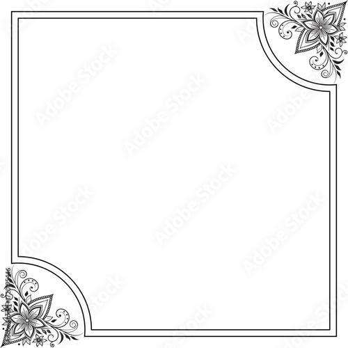 black and white frame