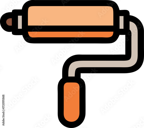 roller vector icon 