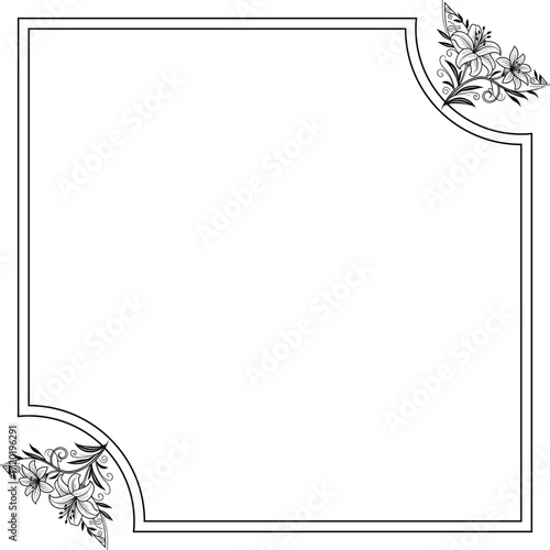 floral frame for your text