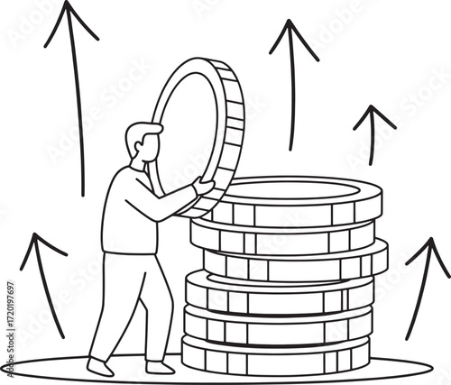 Building Wealth Stacking Coins and Financial Growth
