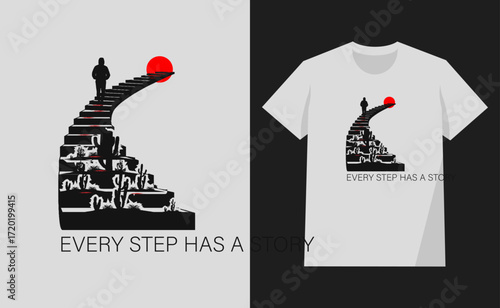 t shirt design concept features a collage of serene landscapes and emotional prose. t-shirt design vector for print 
