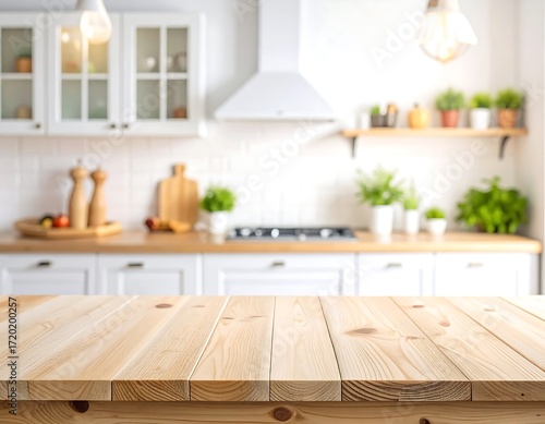 Light and airy kitchen countertop