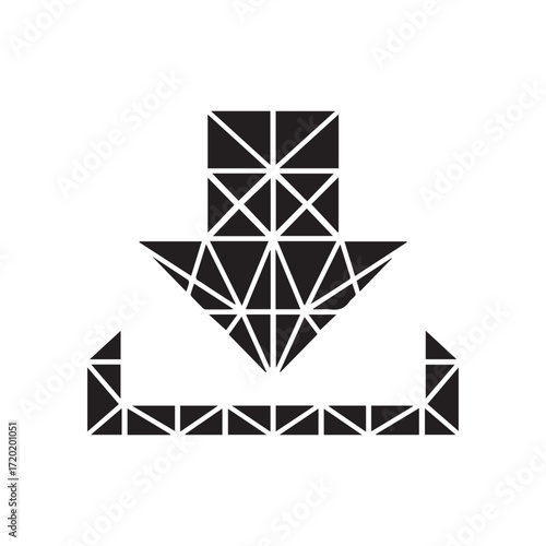 download icon vector illustration on white background