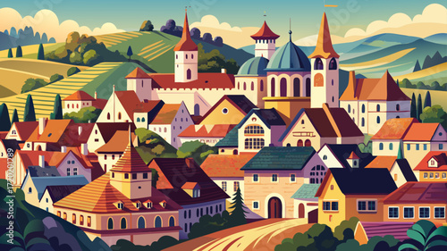 Sighișoara Historic Centre, Romania, showcases colorful Saxon houses, fortified walls, and a clock tower within one of Europe’s best-preserved medieval citadels.