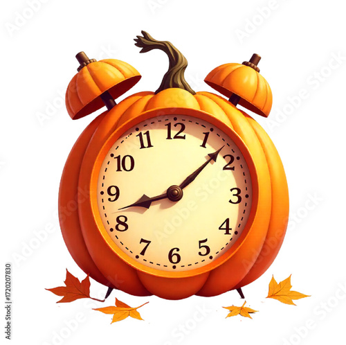 Autumn pumpkin clock	