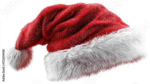 red and white christmas hat png  santa cap transparent background