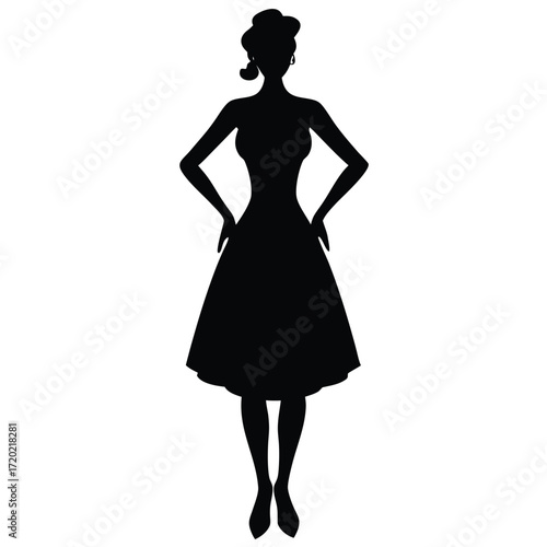 Woman silhouette illustration