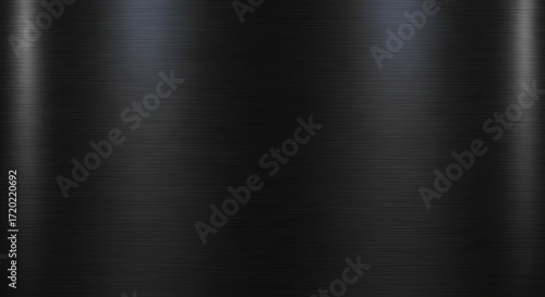 Sleek Brushed Black Metal Texture with Subtle Reflections