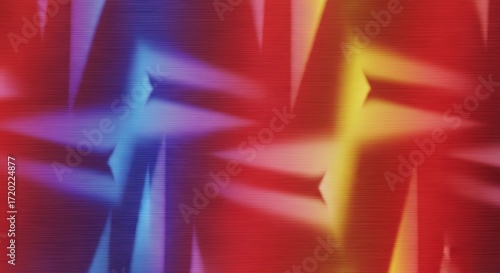 Vibrant Abstract Background with Glowing Multi-colored Light Streaks and Horizontal Texture