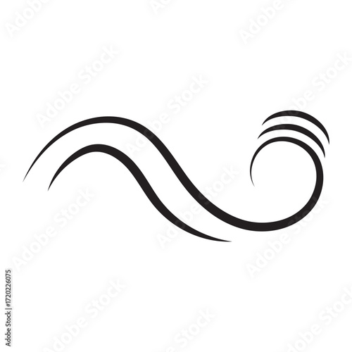 wind icon or logo isolated sign symbol vector illustration - high quality black style vector icons.